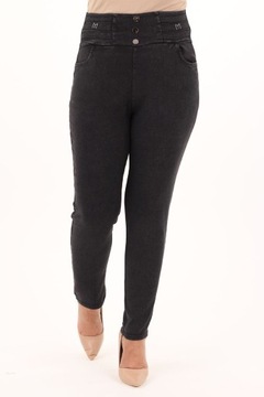 БРЮКИ НА ЭЛАСТИКЕ НА РЕЗИНКЕ, ВЫСОКАЯ ТАЛИЯ, БОЛЬШИЕ РАЗМЕРЫ, МАТЕРИАЛ ТРУБКИ