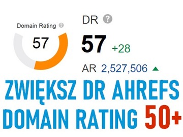 Zwiększ DR Ahrefs (Domain Rating) do 50+ PROMOCJA