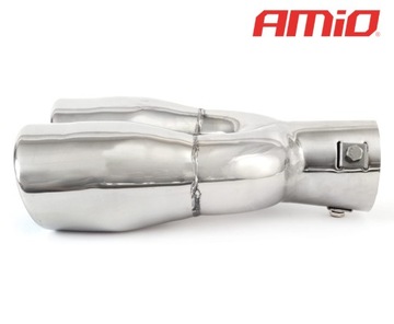 Насадка глушителя из нержавеющей стали mt 008 хром amio-01308