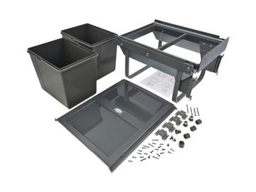 КОНДЕР ДЛЯ МУСОРА 15Л+15Л БЕСШУМНОЕ ЗАКРЫТИЕ