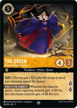 Disney Lorcana 2ROF #026 The Queen - Commanding Presence