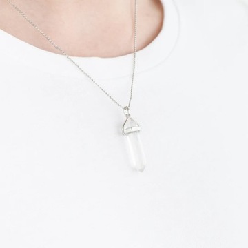 ОЖЕРЕЛЬЕ С КУЛОНОМ ИЗ ГОРНОГО ХРУСТАЛА