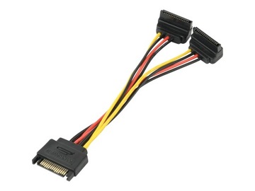 GEMBIRD CC-SATAM2F-02 Кабель питания Gembird SATA M -> SATA F x2, угловой