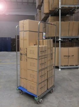 Rollkontener сетчатая складская тележка 500 кг складная платформа