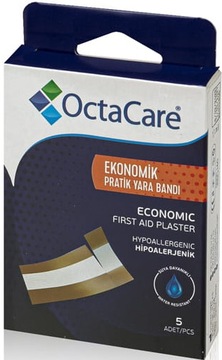 PLASTER WŁÓKNINOWY DO CIĘCIA PLASTRY W PŁATACH 5SZT WODOODPORNE 6CM X 10CM