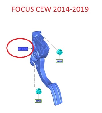 ПЕДАЛЬ ГАЗА FOCUS MK3 FL 2014-_ FORD OE 1850586