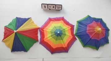 ШАПКА-ЗОНТ RAINBOW SUN ДЛЯ ВЗРОСЛЫХ И ДЕТЕЙ 3 ШТ.