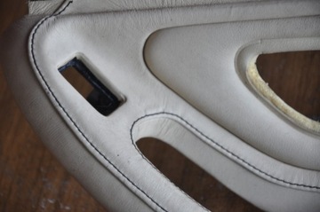 BMW E38 RĄCZKI BOCZKÓW SKÓRA KREM RARYTAS 750