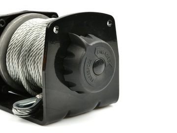 WYCIĄGARKA WCIĄGARKA AKUMULATOROWA do AUTA Quada PŁUGA 12V 2000LBS + PILOT