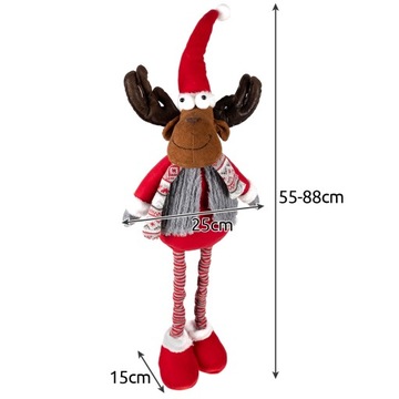 Renifer świąteczny- teleskopowy 88cm Ruhhy 22101