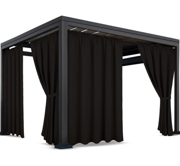 ZASŁONY NA TARAS 155x200 ZASŁONA OGRODOWA OGRODOWE Z TUNELEM WODOODPORNE