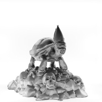 FIGURKA POTWORY BESTIA Z WADOWIC SZARY 82X90 MM