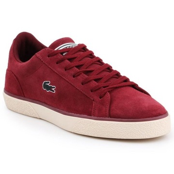 Czerwone Skóra naturalna Buty Lacoste r.41