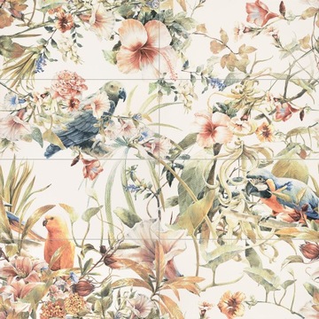 Modern Pearl parrots 119,8x119,8 Tubądzin - obraz