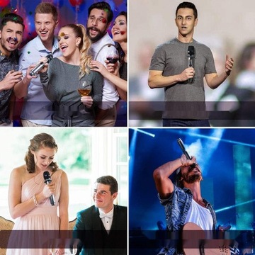 Беспроводной микрофон LEKATO 2,4 ГГц с аккумулятором, время работы до 30 часов.