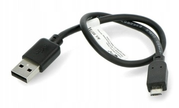 Goobay 95735 kabel USB - microUSB 0,3m 30cm