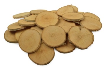 Ломтики березы, сухие, декоративные, бохо