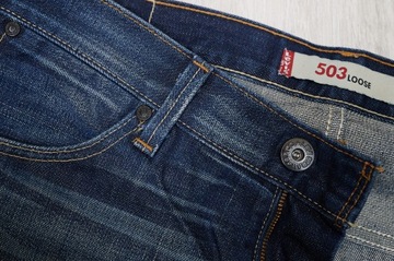 LEVIS 503 LOOSE JEANS spodnie męskie PREMIUM 34/34 pas 86