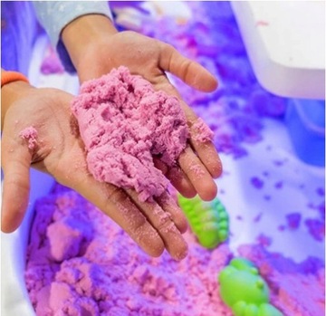 НАБОР БОЛЬШОГО КИНЕТИЧЕСКОГО ПЕСКА 3 кг + ФОРМЫ ДЛЯ БАССЕЙНА ПЕСОЧНИЦА КРАН-ЭКСКАВАТОР