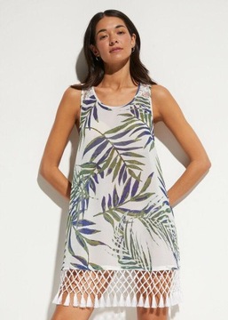 42 Bonprix BPC SUKIENKA PLAŻOWA Z NADRUKIEM R. 42 lga