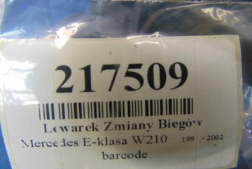 MERCEDES E TŘÍDA W210 2.2CDI ZVEDÁK PÁKY ŘAZENÍ AUTOMAT PP210267075
