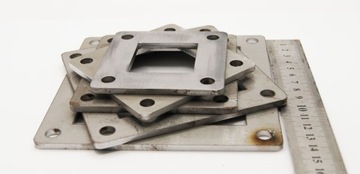 Монтажный лист, Фирменная основа для столба 50х50 5х5 см 4 мм