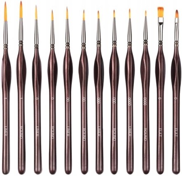 Pędzel z zestawem akwareli pędzle 12pcs