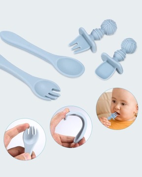 СИЛИКОНОВАЯ ДЕТСКАЯ ПОСУДА С ПРИСОСКОЙ 8 В 1