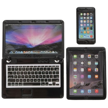 Miniaturowy model komputera zabawkowego laptopa
