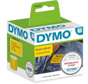 DYMO LW Etykiety adresowe 54x101mm 220szt żółte