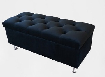 Pufa - Ławeczka otwierana 100 , pikowana Glamour