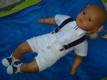 КОМПЛЕКТ ЛЕТНЕЙ ОДЕЖДЫ / КРЕЩЕНИЕ / СВАДЬБА / ШОРТЫ 74