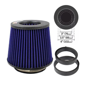 Filtr stożkowy K&N DUŻY stożek kn 76mm 89mm 100mm z redukcjami różne kolory