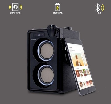 БЕСПРОВОДНОЙ ДИНАМИК BLUETOOTH SOUNDBEAT 5.0 USB SD AUX РАДИО КАРАОКЕ