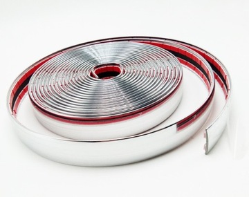 GRATISY# Listwa ozdobna taśma chromowana chrom 21mm 5m