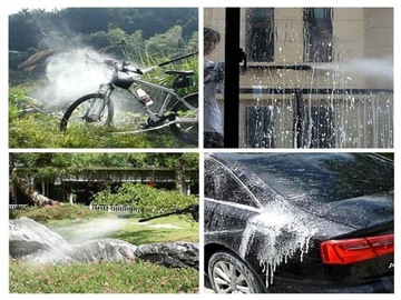 Аккумуляторная мойка высокого давления, комплект в чемодане, 2 аккумулятора 21В 3000мАч.