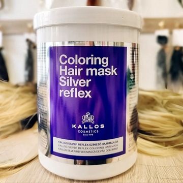 KALLOS KJMN REFLEX SILVER маска для светлых волос 1000мл устраняет желтые тона