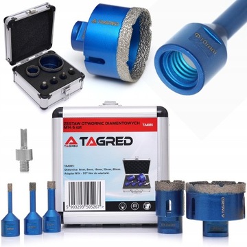 OTWORNICA KORONKA DIAMENTOWA DO KAMIENIA GRESU 6EL