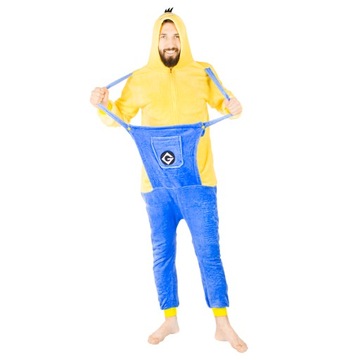 KOSTIUM KIGURUMI ONESIE JEDNOCZĘŚCIOWA PIŻAMA CIEPŁA MINIONEK DRES L