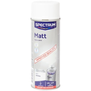 Farba w sprayu biała matowa 400 ml - biały mat
