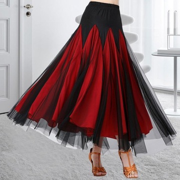 Spódnica do tańca towarzyskiego damska sukienka Flamenco kostium moda