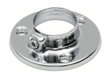 ХРОМИРОВАННАЯ ТРУБА ДЛЯ ШКАФА FI 25 1900 мм + 2 РОЗЕТКИ