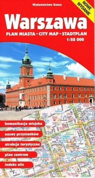 MAPA „WARSZAWA 28T” 1:28 000 PAPIEROWA, W.13/2021 OPRACOWANIE ZBIOROWE