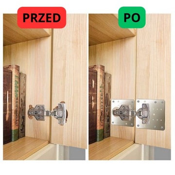 2 x ZESTAW DO NAPRAWY WYRWANYCH ZAWIASÓW MEBLOWYCH