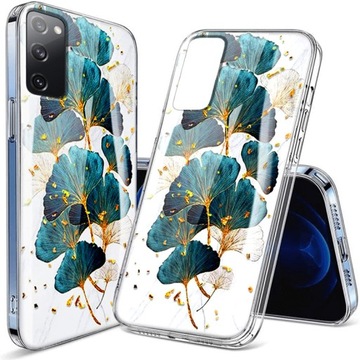ETUI DO SAMSUNG S20 FE GLAMOUR SILIKON GLITTER BROKATOWE CASE + SZKŁO