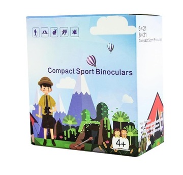 БИНОКУЛЯТОР 8Х21 ДЕНЬ СТЕКЛО ОПТИКА ДЕТСКИЙ розовый