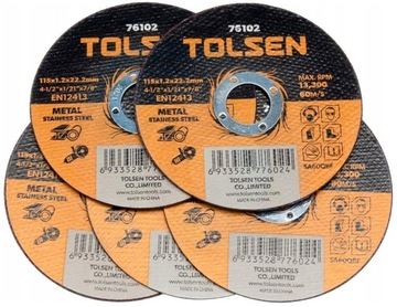 TOLSEN Tarcza do cięcia: Stal + Inox 125/1/22MM