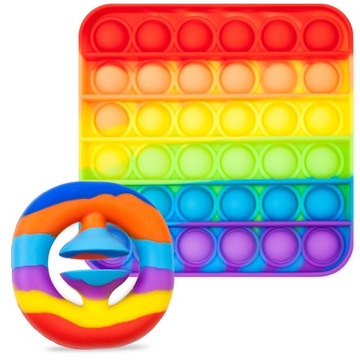 ZESTAW ZABAWEK ANTYSTRESOWYCH FIDGET TOYS BUBBLE