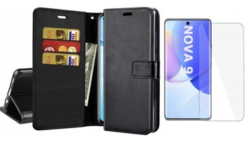 Etui Skórzane Vintage do Huawei Nova 9 + SZKŁO