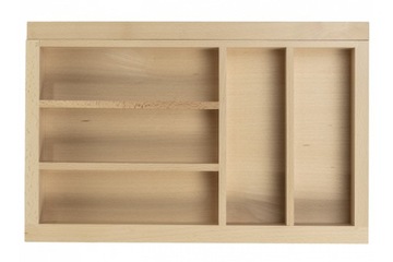Regulowany wkład na sztućce drewniany L-450mm GTV